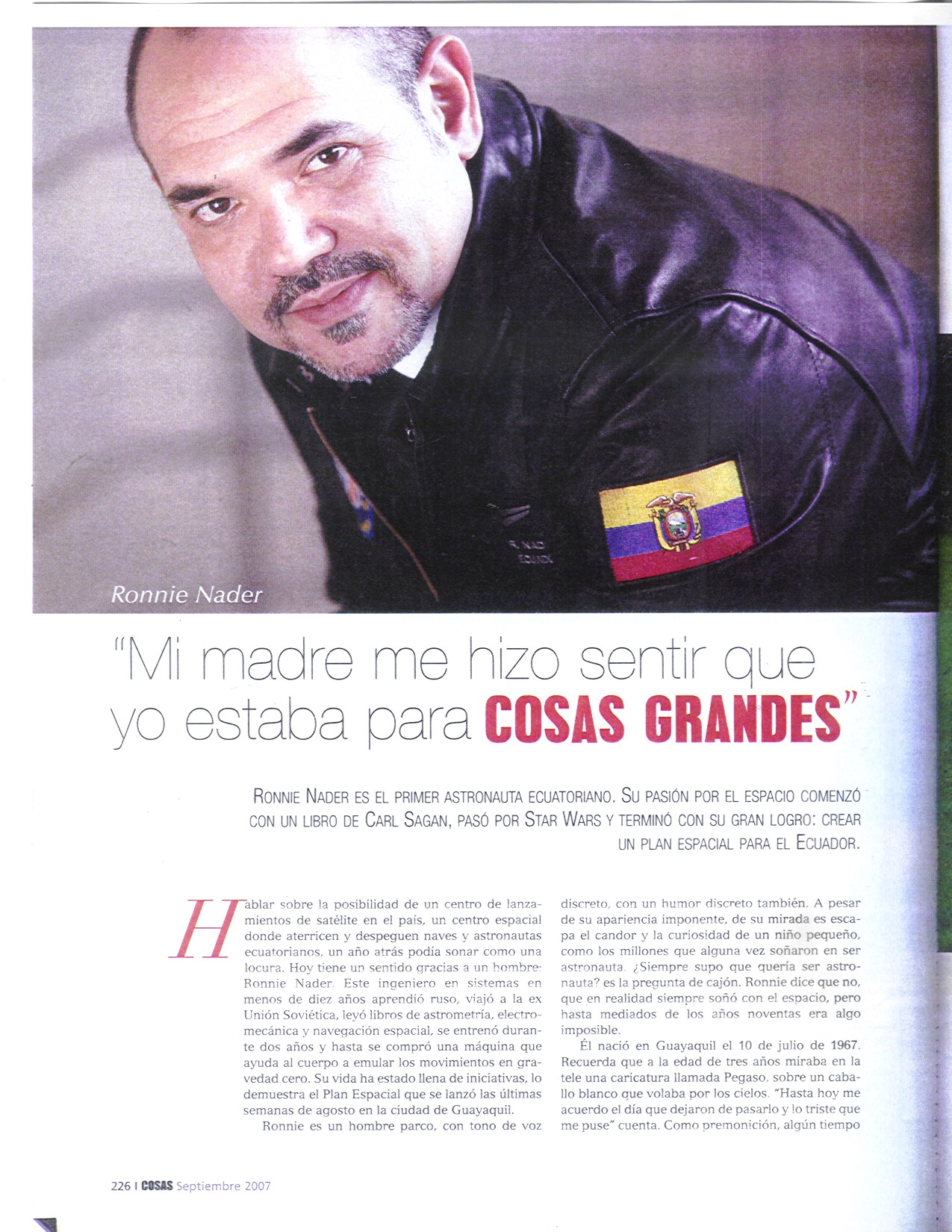 Revista COSAS pagina 1
